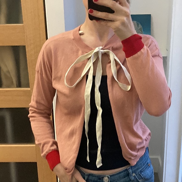 MARNI pink reversible cardigan size 40 - Picture 8 of 10